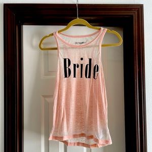 Bride tank top
